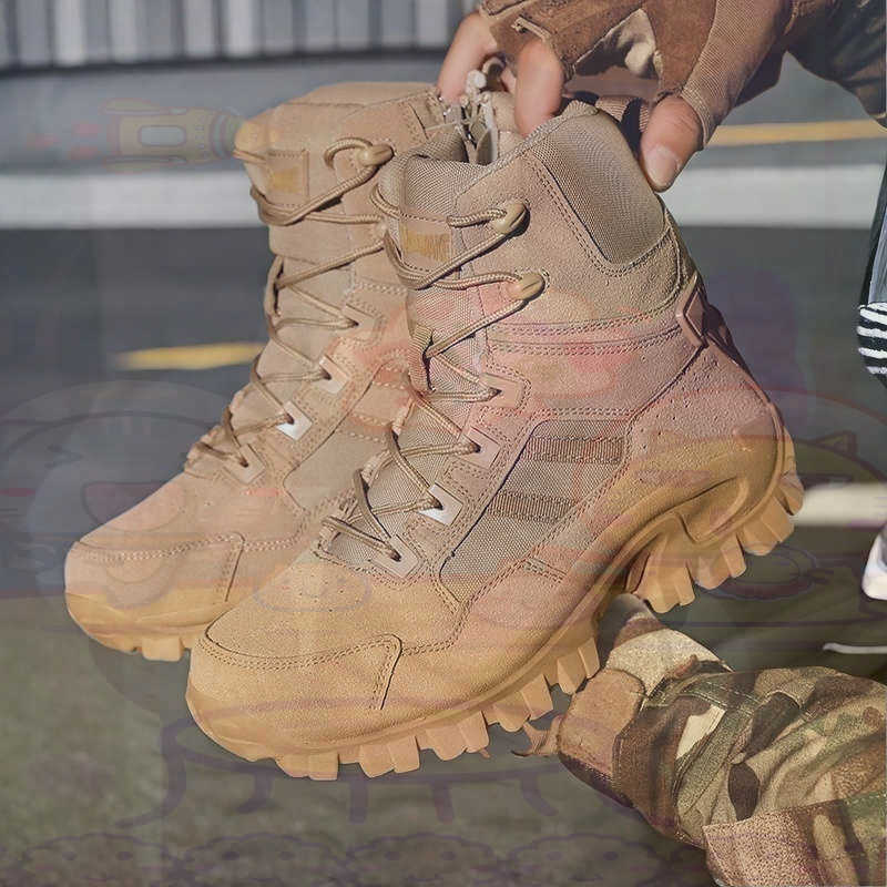 Kids Outdoor Volleyball Shoes - Tan Long Barrel Deadlift Casual Sneakers