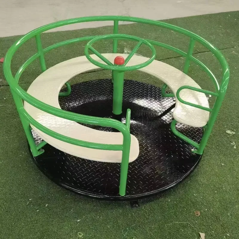 Kids Outdoor Adventure Park - Durable Metal Swivel Chair for Kids