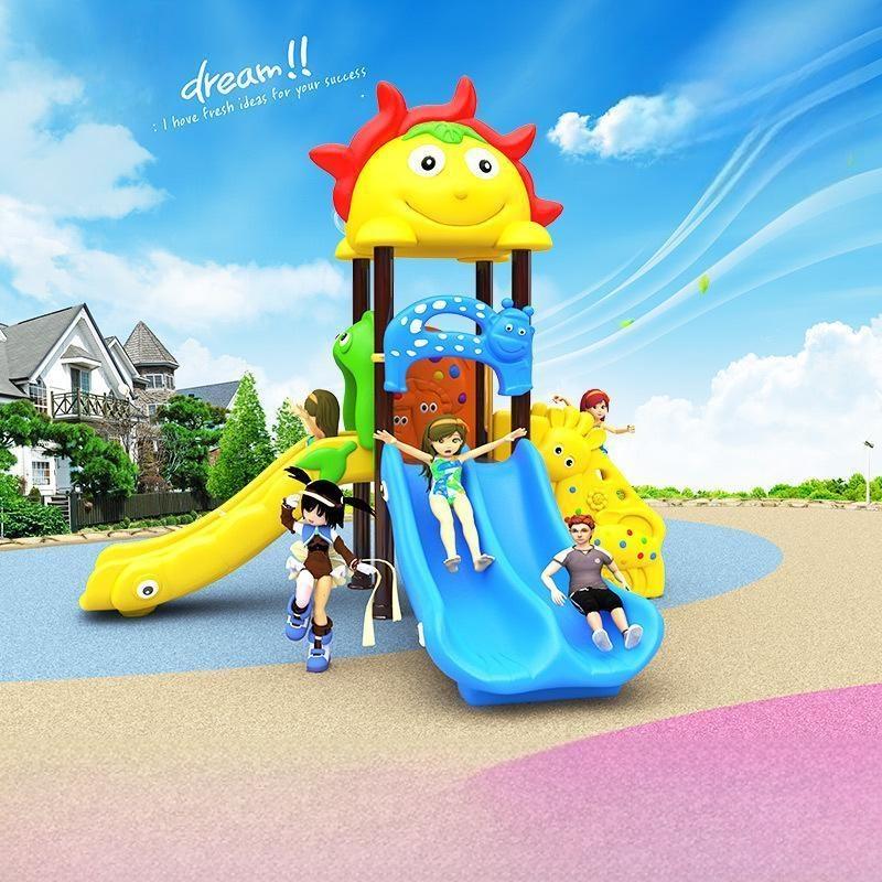 Kids Outdoor Adventure Park - Child Paradise Steel & Plastic Slide