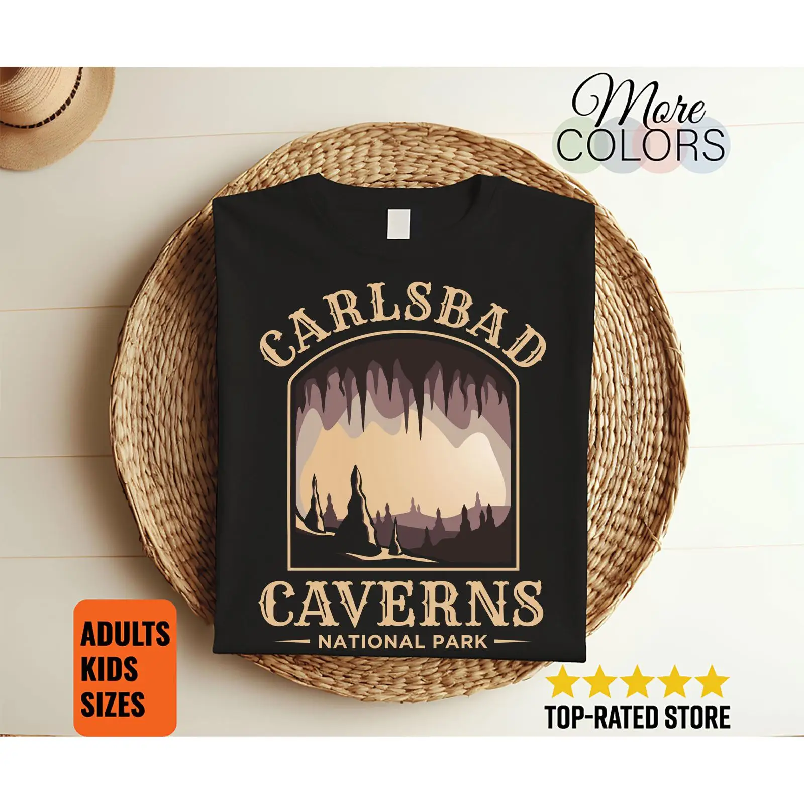 Kids Outdoor Adventure Park - Carlsbad Caverns National Park Vintage T