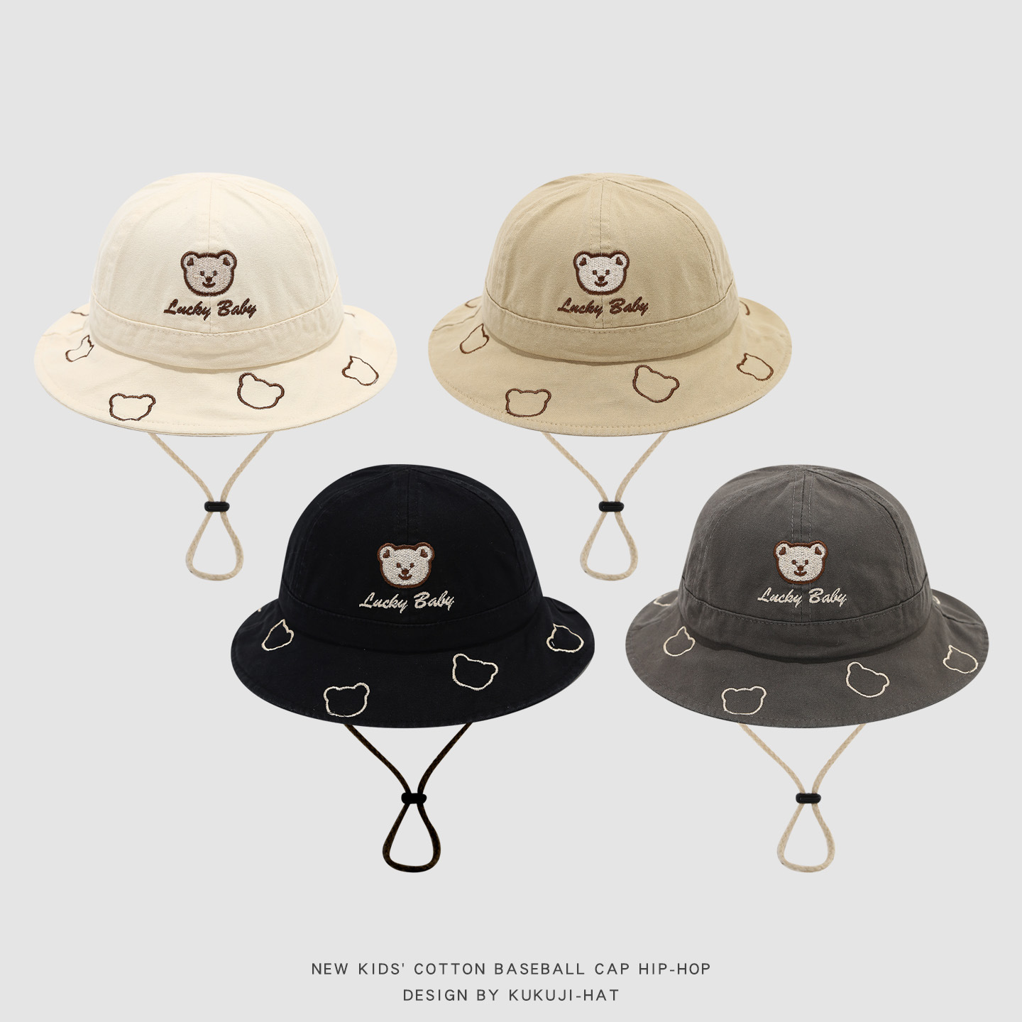 2026 Cute Cartoon Bear Baby Bu - огляд і ціна Kids Outdoor Hat