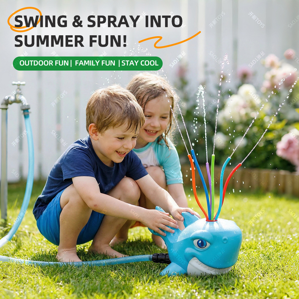 Cartoon Shark Sprinkler Outdoo - огляд і ціна Kids Outdoor Yard Tools
