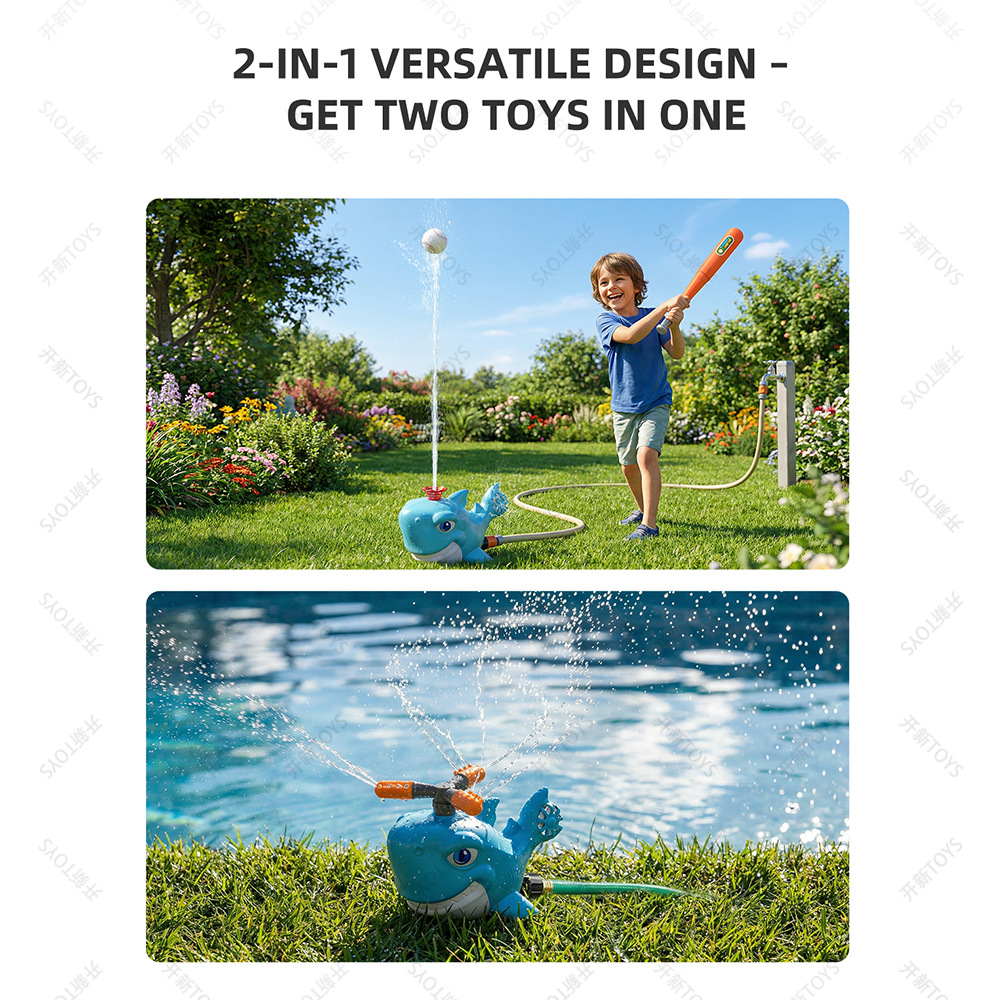 Cartoon Shark Sprinkler Outdoo - огляд і ціна Kids Outdoor Yard Tools