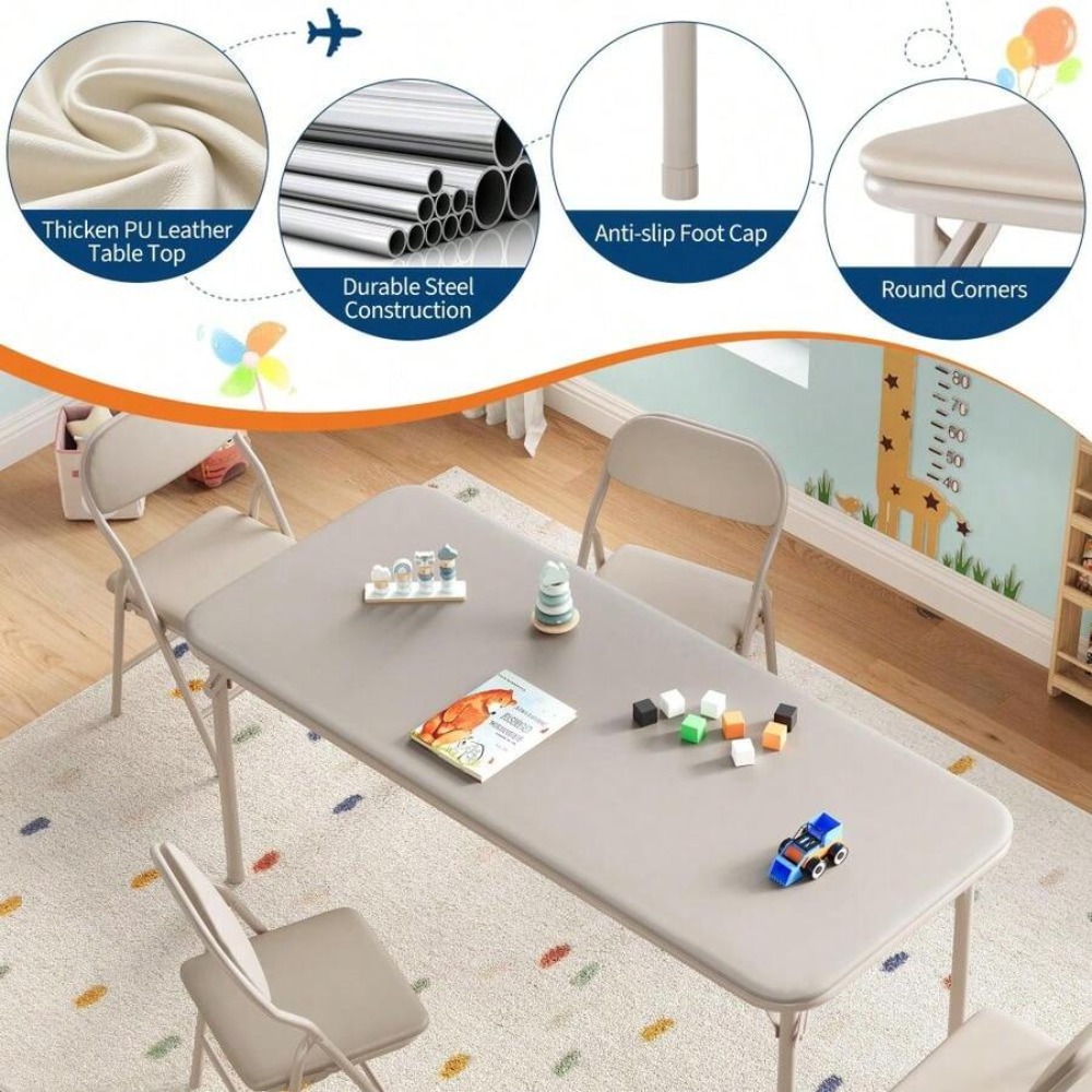 Kids Activity Table Set Foldin - огляд і ціна Kids Outdoor Folding Table