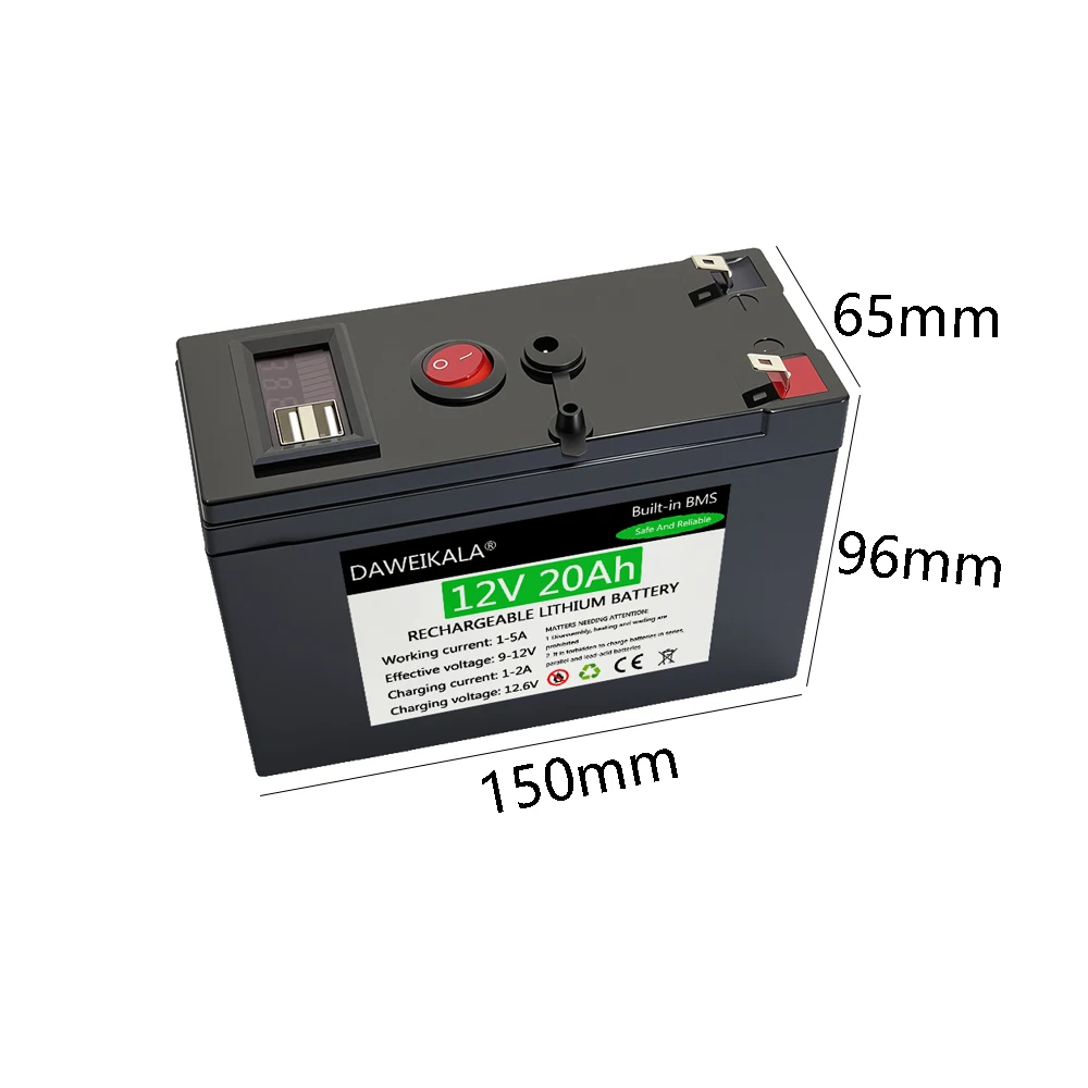 12V 20Ah Rechargeable lithium  - огляд і ціна Kids Outdoor Instruments