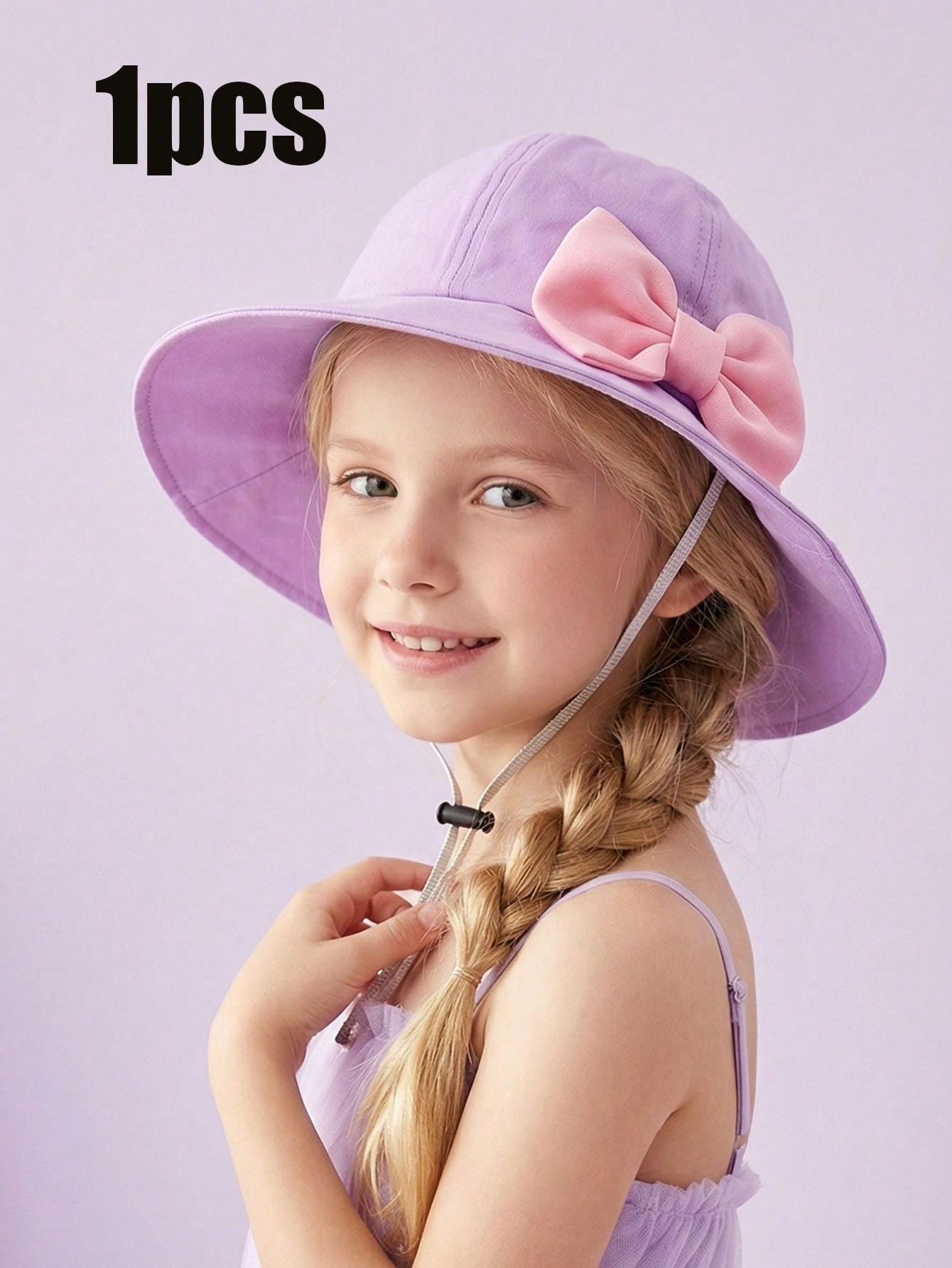 1Pcs Girl 3-8Y Trendy Pink Big - огляд і ціна Kids Outdoor Hat