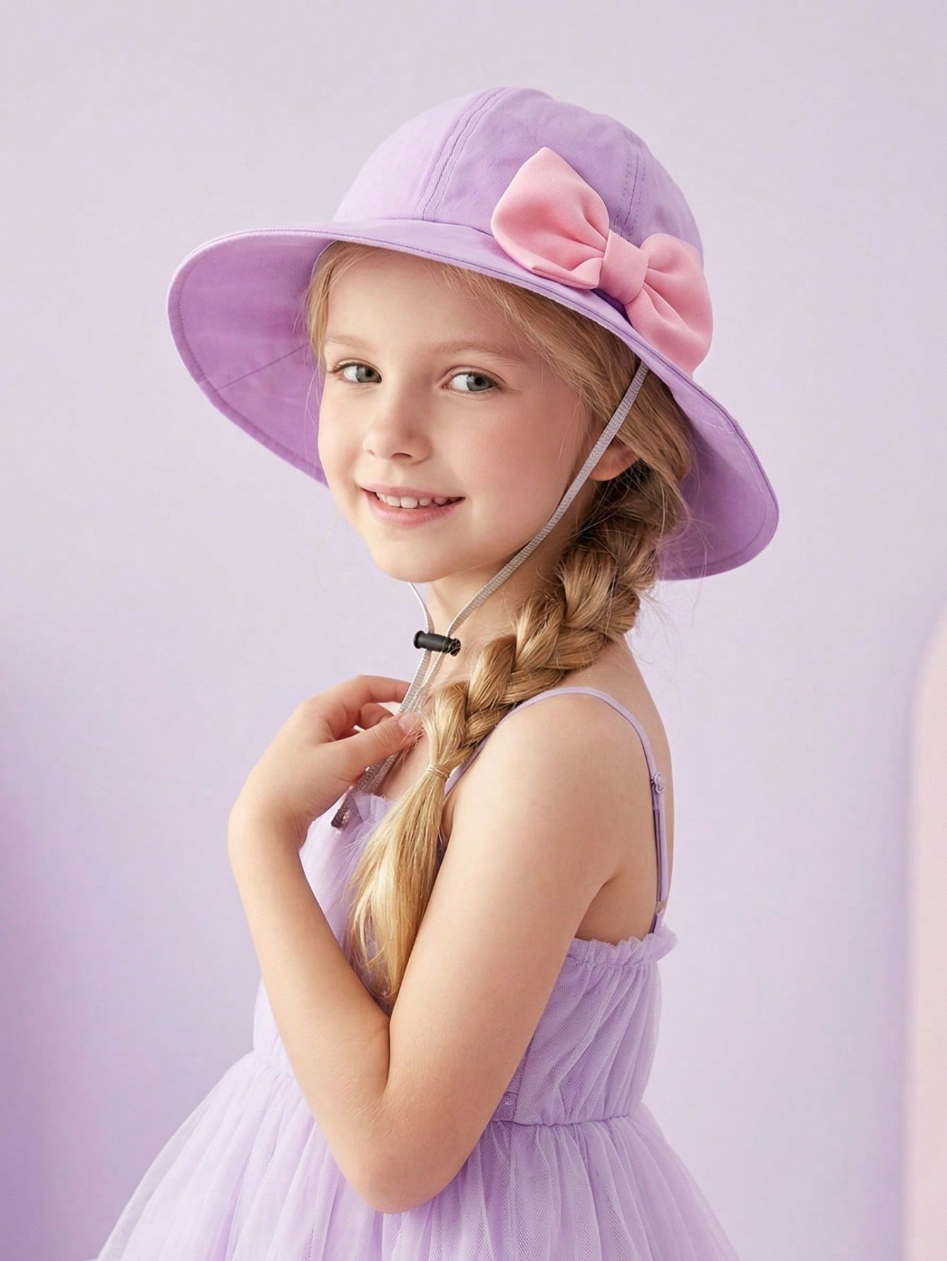 1Pcs Girl 3-8Y Trendy Pink Big - огляд і ціна Kids Outdoor Hat