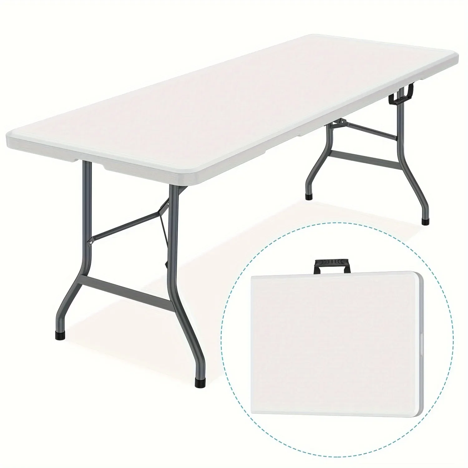6FT Spacious Plastic Folding T - огляд і ціна Kids Outdoor Folding Table