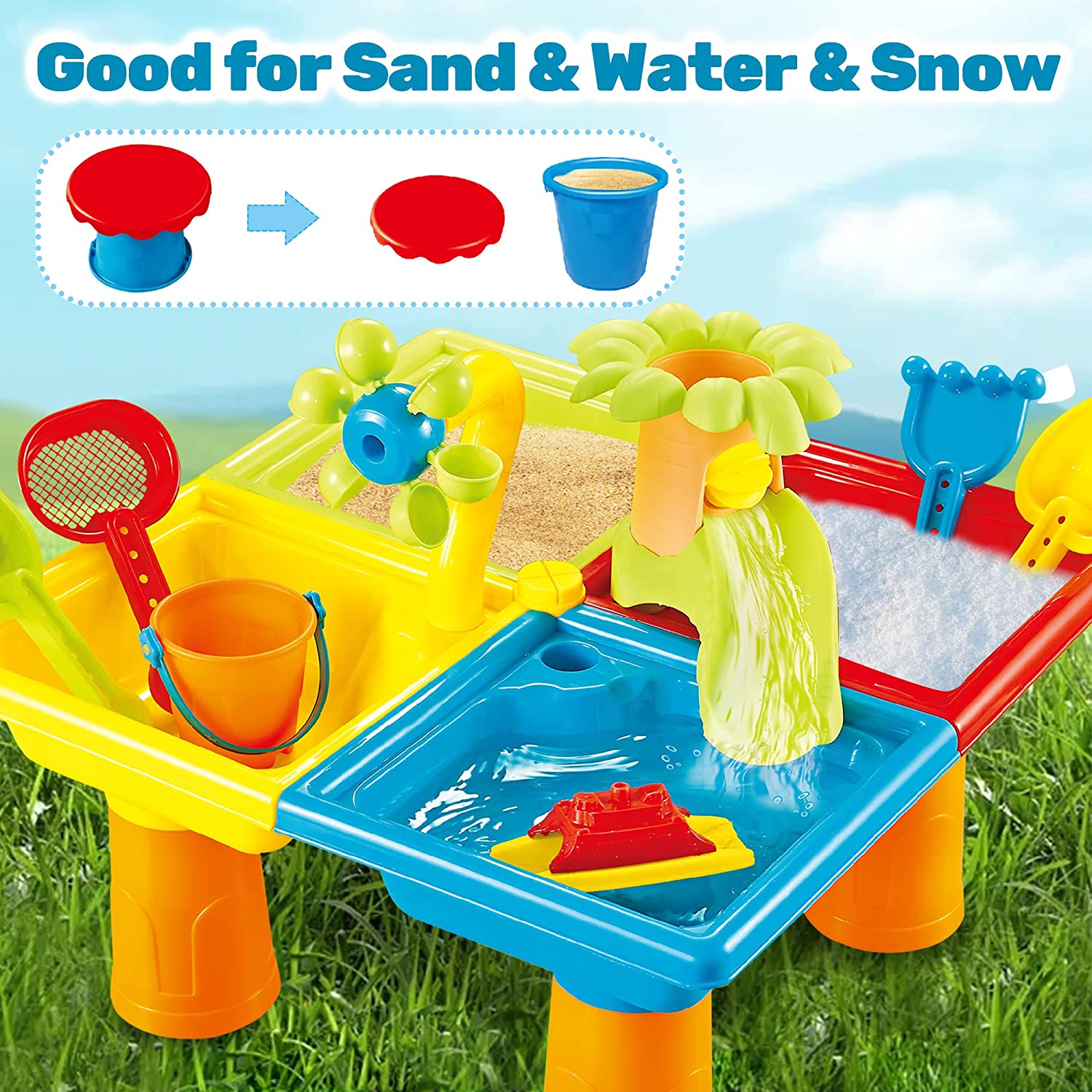 Beach Table Sand Play Toys Chi - огляд і ціна Kids Outdoor Tools