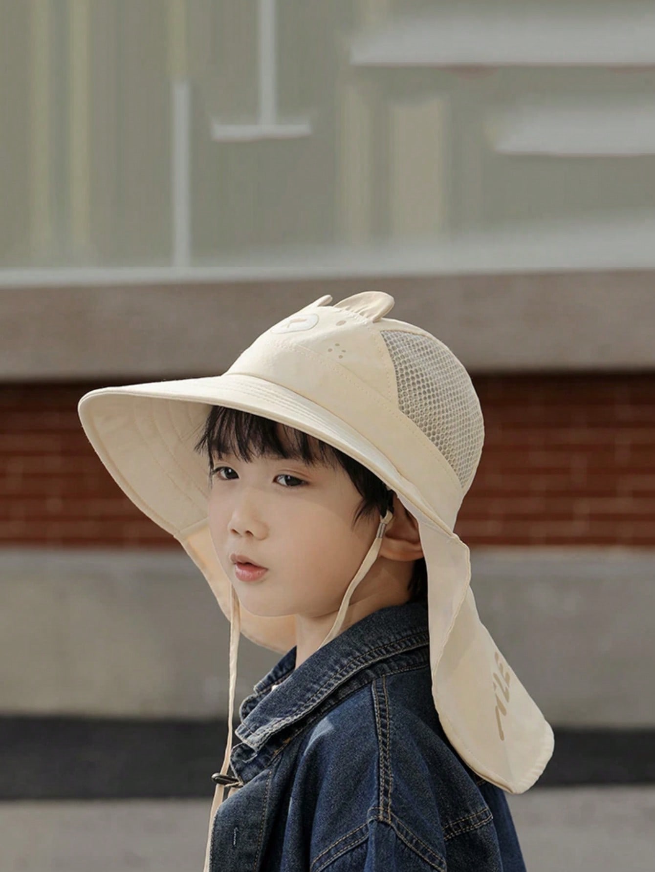 1pcs Kids Cartoon Bear Bucket  - огляд і ціна Kids Outdoor Hat