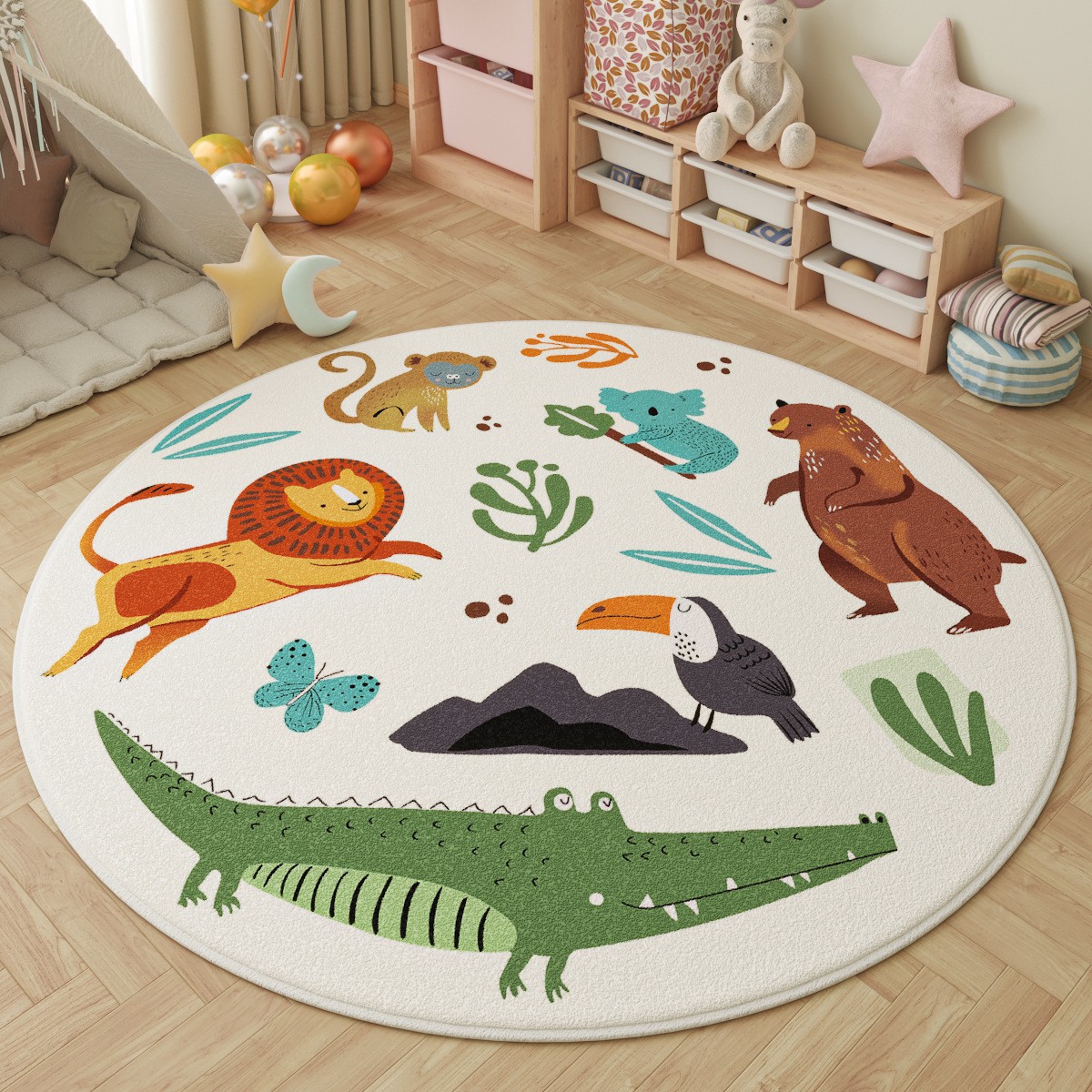 Fun in the Park Kids Round Rug - огляд і ціна Kids Outdoor Adventure Park