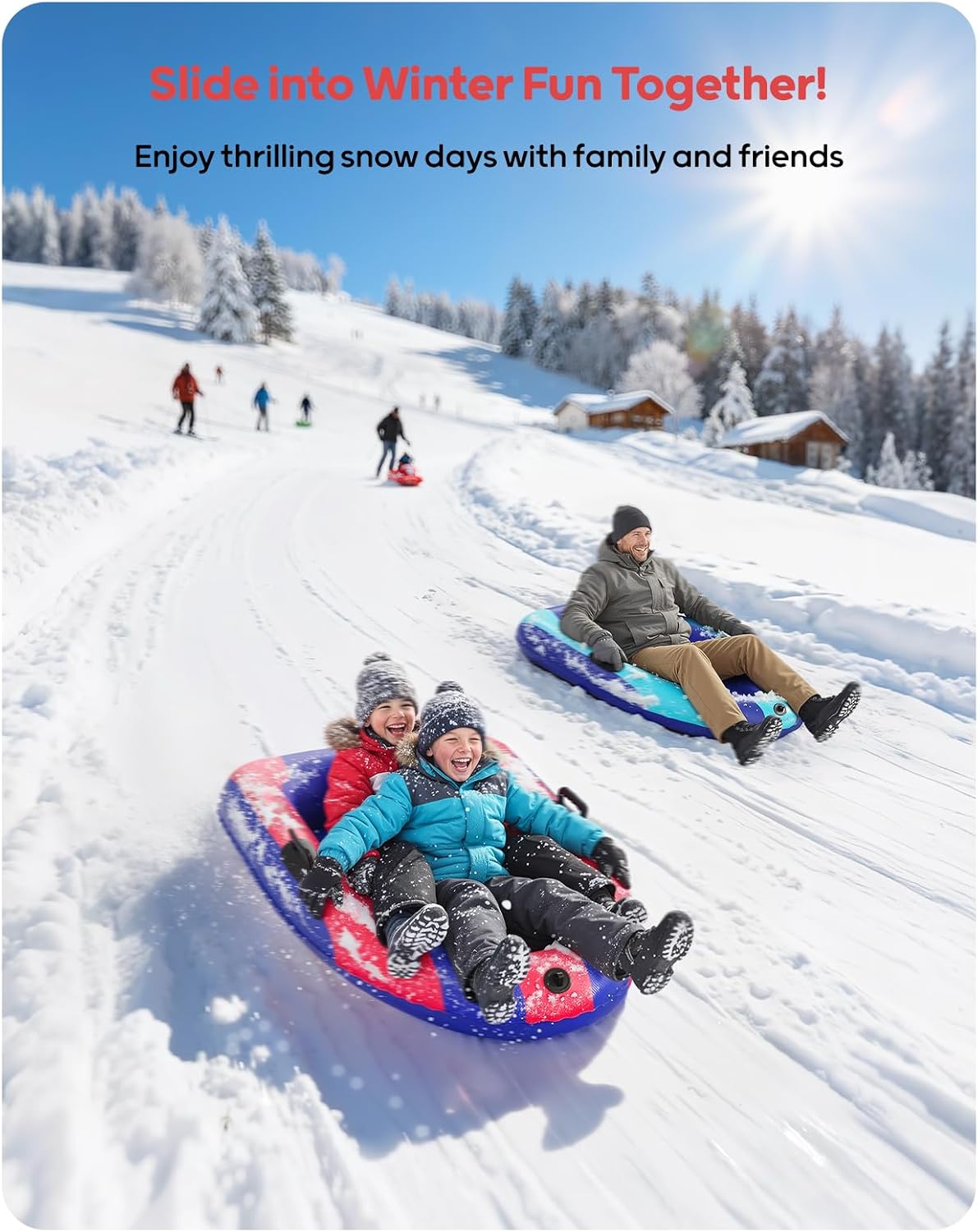 QPAU Inflatable PVC Snow Sled  - огляд і ціна Kids Outdoor Toys