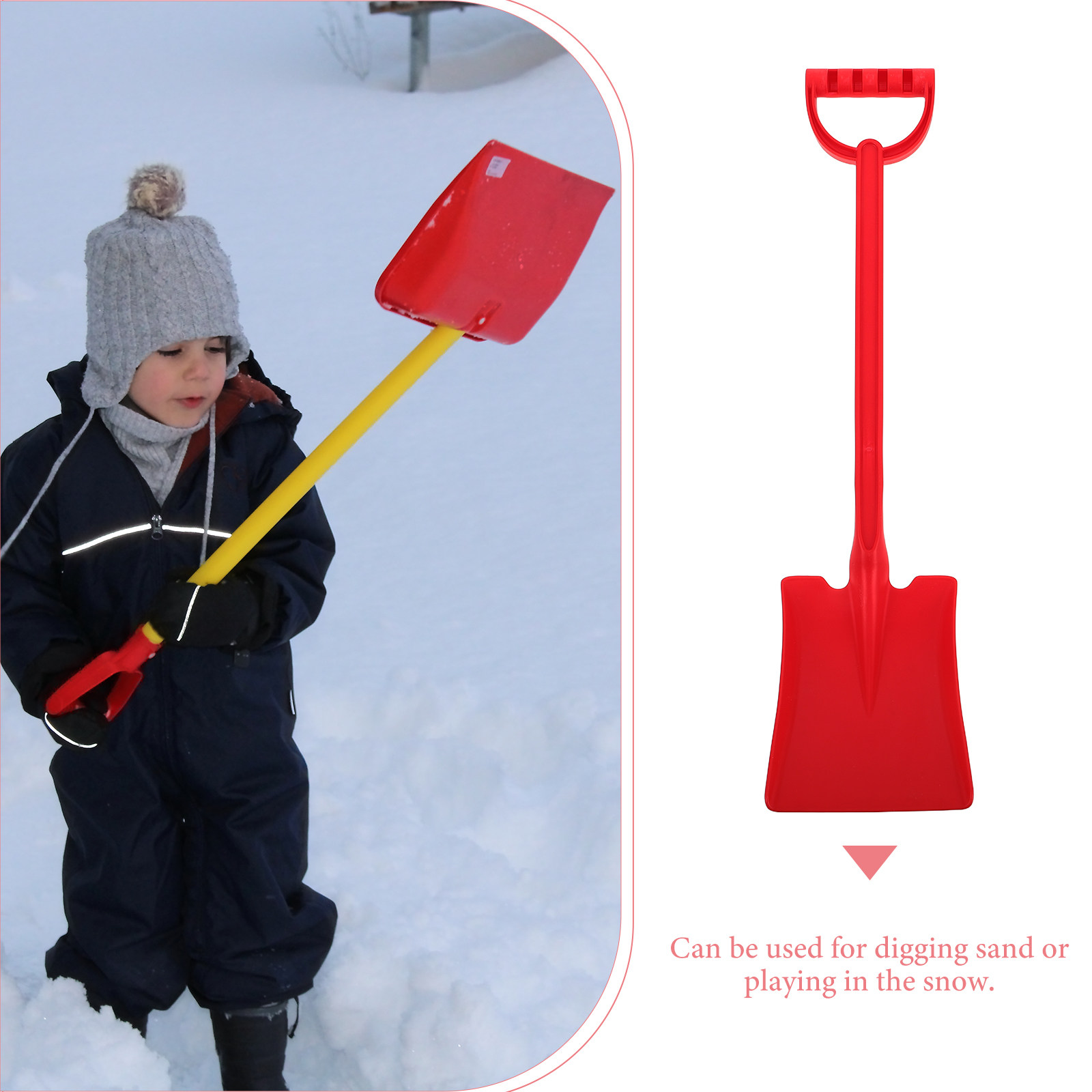 Kids Red Plastic Beach Sand Sh - огляд і ціна Kids Outdoor Yard Tools