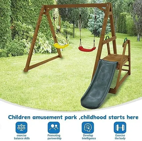 Kids Swing Set Outdoor and Sli - огляд і ціна Kids Outdoor Ladder