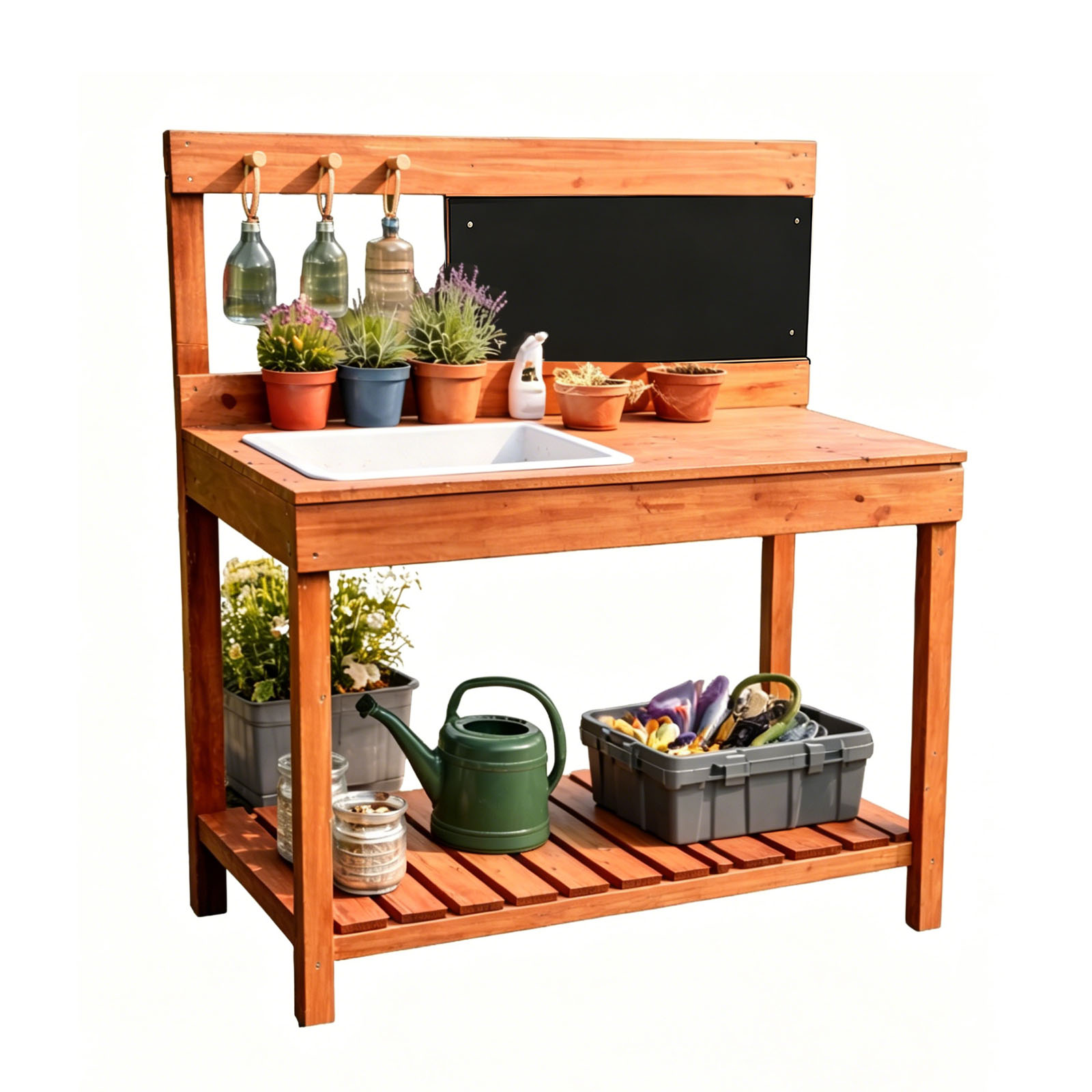 Wooden Potting Benches For Chi - огляд і ціна Kids Outdoor Tools