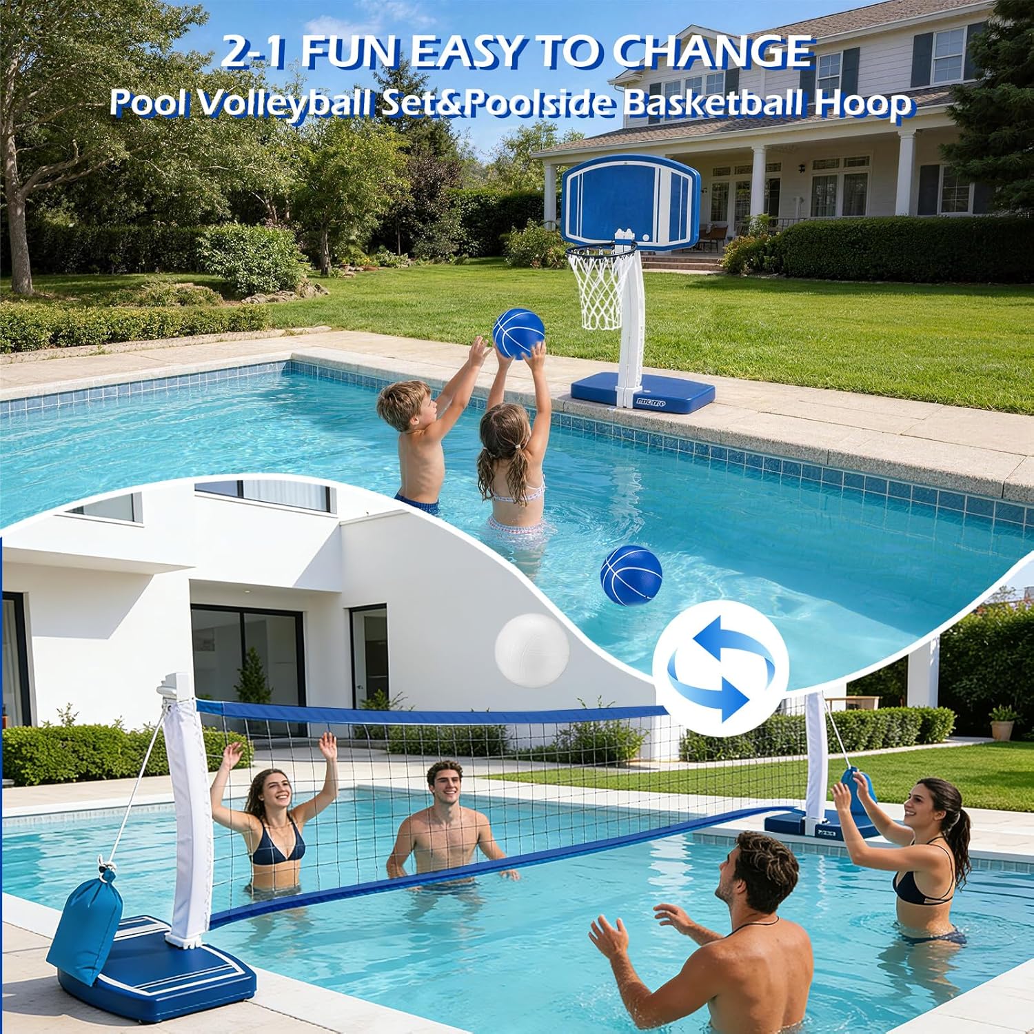 Above Ground Pool Basketball H - огляд і ціна Kids Outdoor Toys