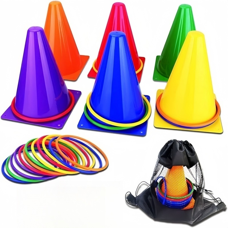 1Set Toss Cones Rings Party Ga - огляд і ціна Kids Outdoor Yard Tools
