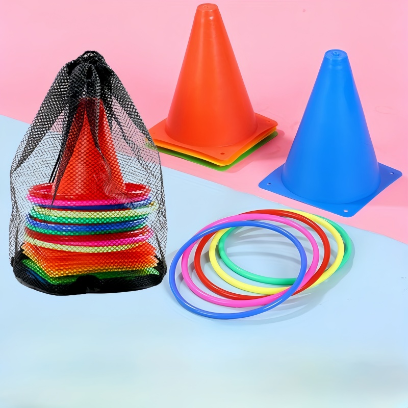 1Set Toss Cones Rings Party Ga - огляд і ціна Kids Outdoor Yard Tools