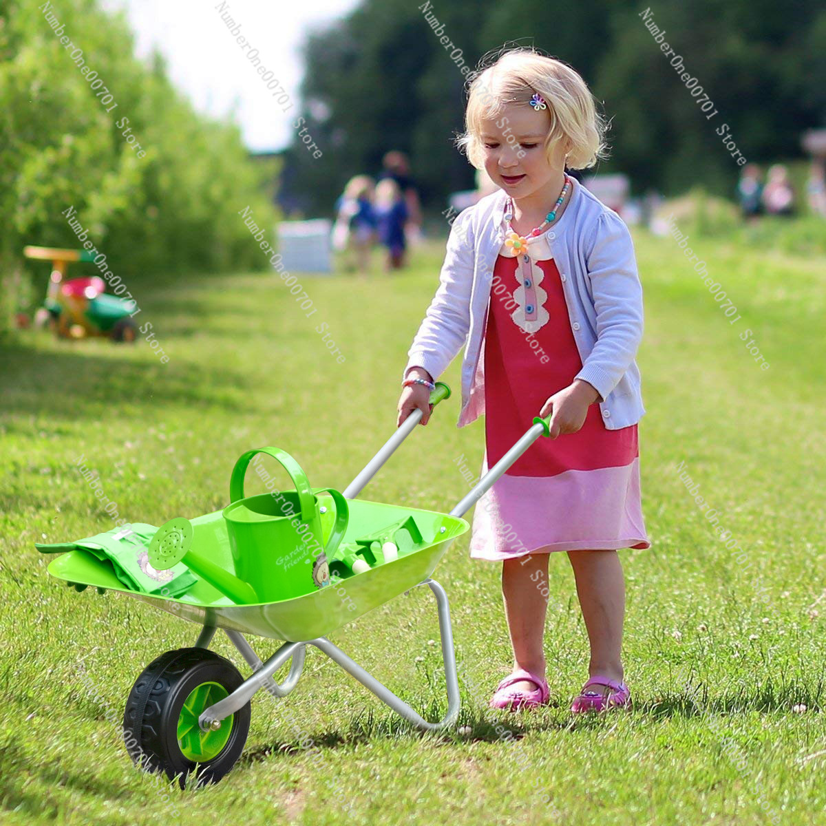 Kids Outdoor Wheelbarrow, Gree - огляд і ціна Kids Outdoor Set
