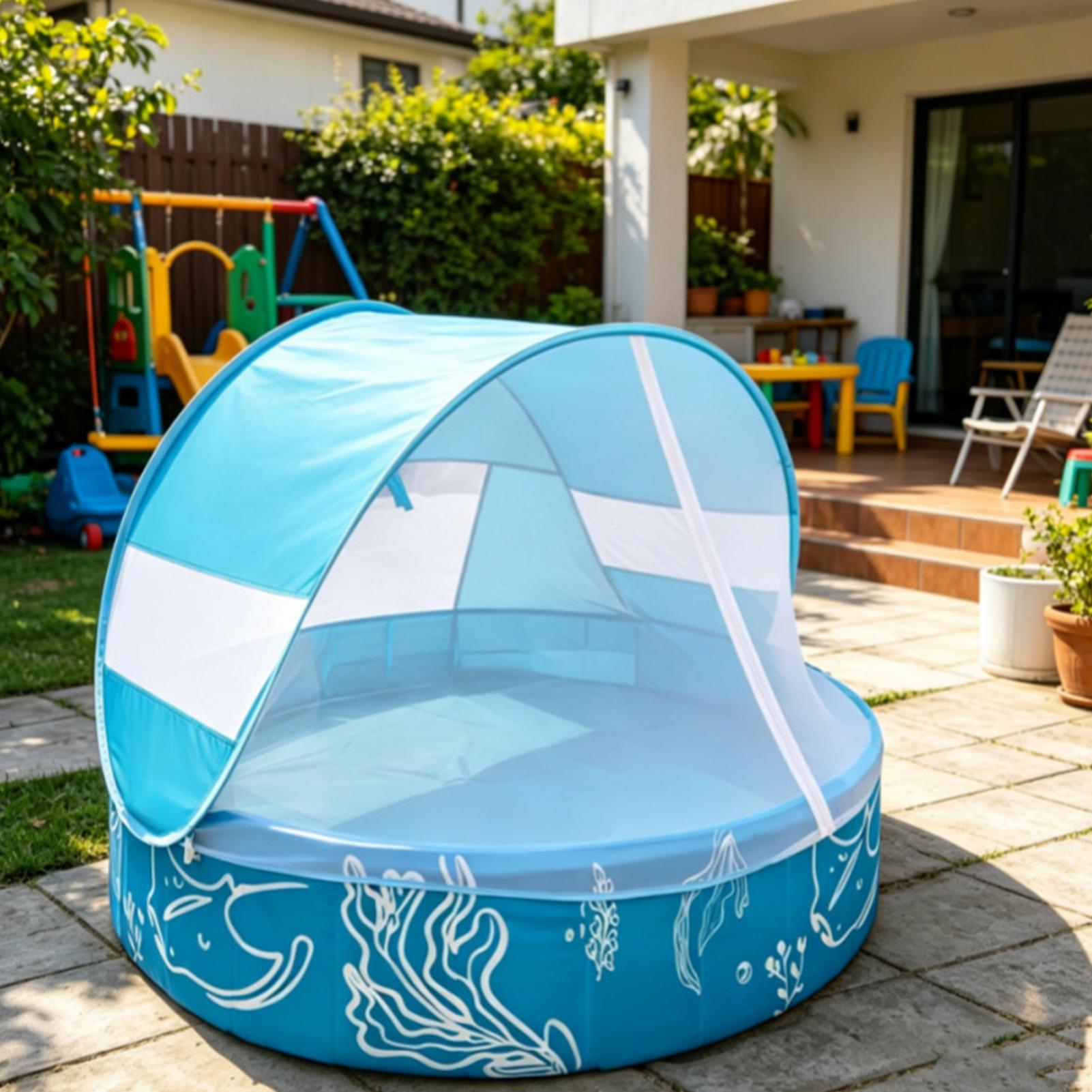 Kiddie Pool with Canopy 120x30 - огляд і ціна Kids Outdoor Activity Centre