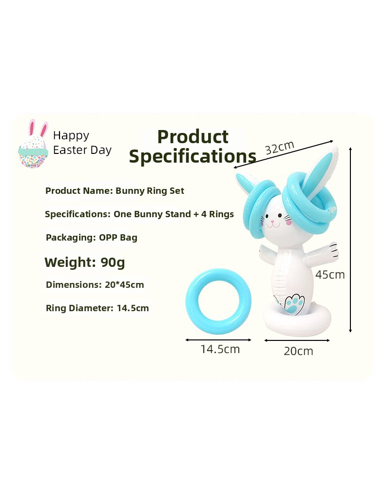 Easter Inflatable Bunny Ring T - огляд і ціна Kids Outdoor Games For Party