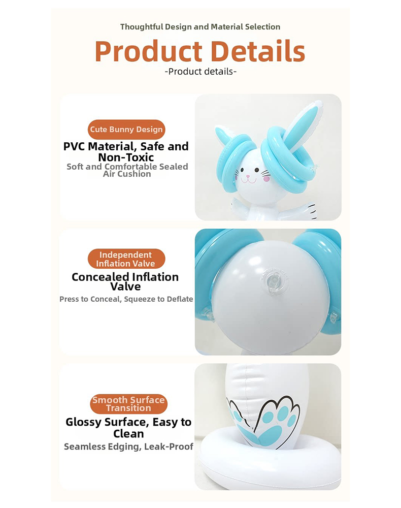 Easter Inflatable Bunny Ring T - огляд і ціна Kids Outdoor Games For Party