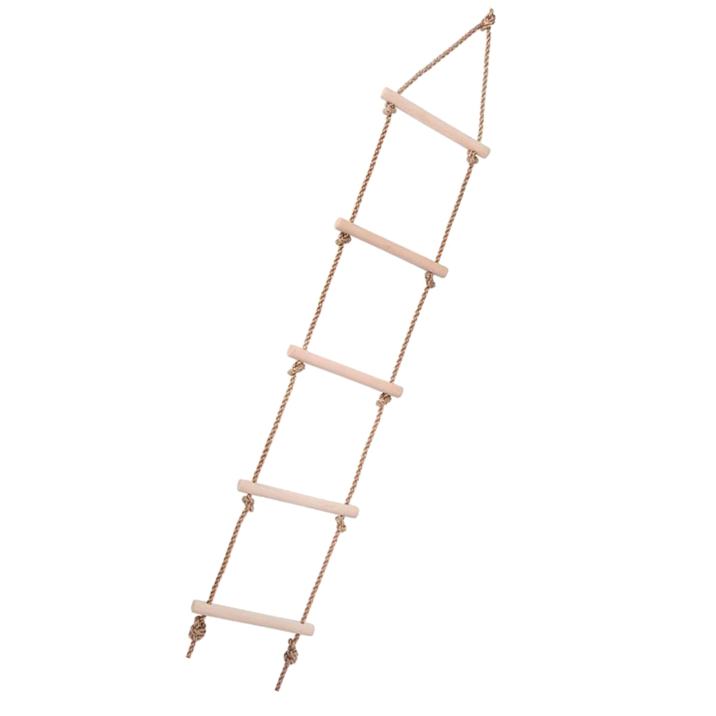 Kids Climbing Wooden Rope Ladd - огляд і ціна Kids Outdoor Ladder