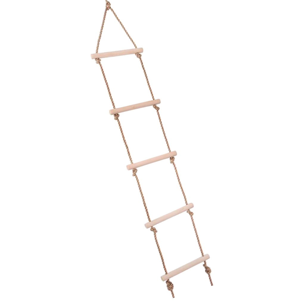Kids Climbing Wooden Rope Ladd - огляд і ціна Kids Outdoor Ladder