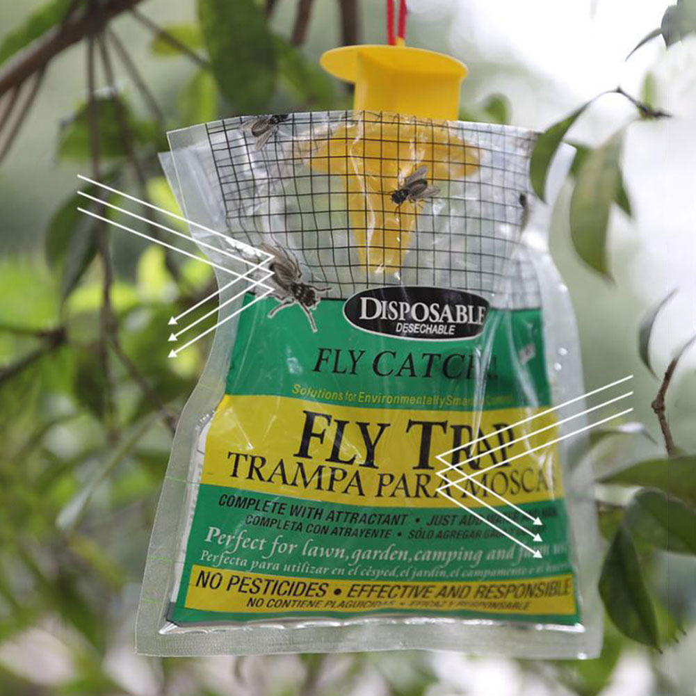 Hanging Fly Trap Bag with Fly  - огляд і ціна Bug Catching Kit