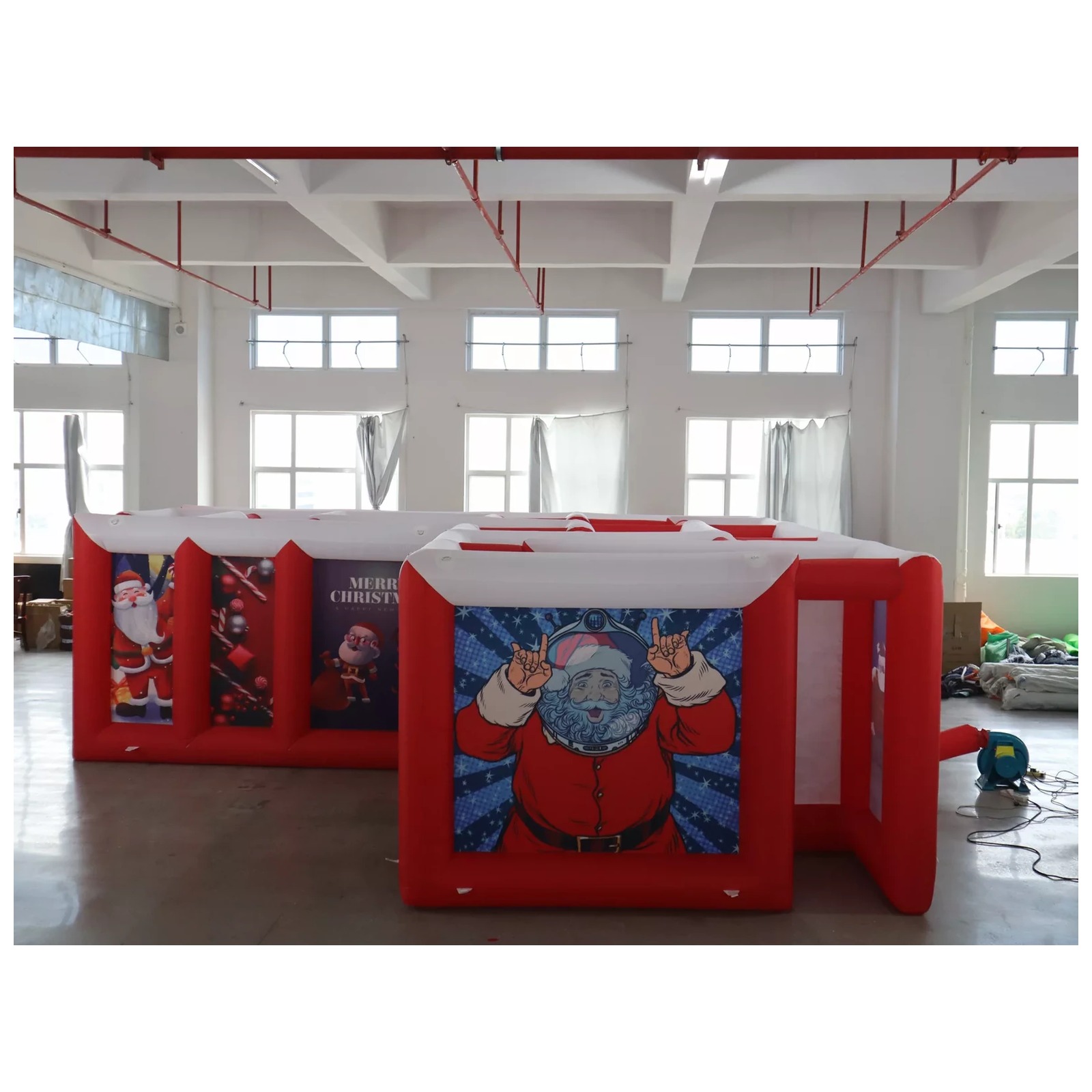 Large Red White Flat Roof Infl - огляд і ціна Kids Outdoor Games For Party