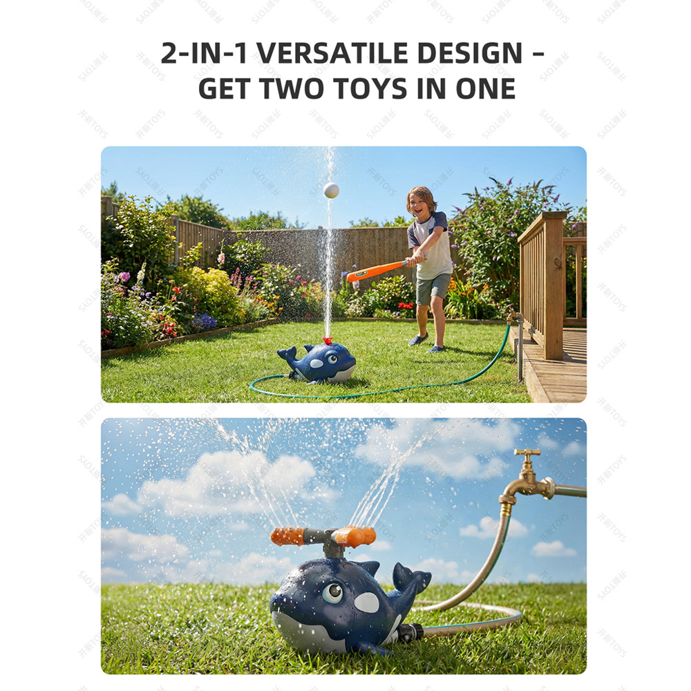 Cartoon Whale Sprinkler Outdoo - огляд і ціна Kids Outdoor Yard Tools
