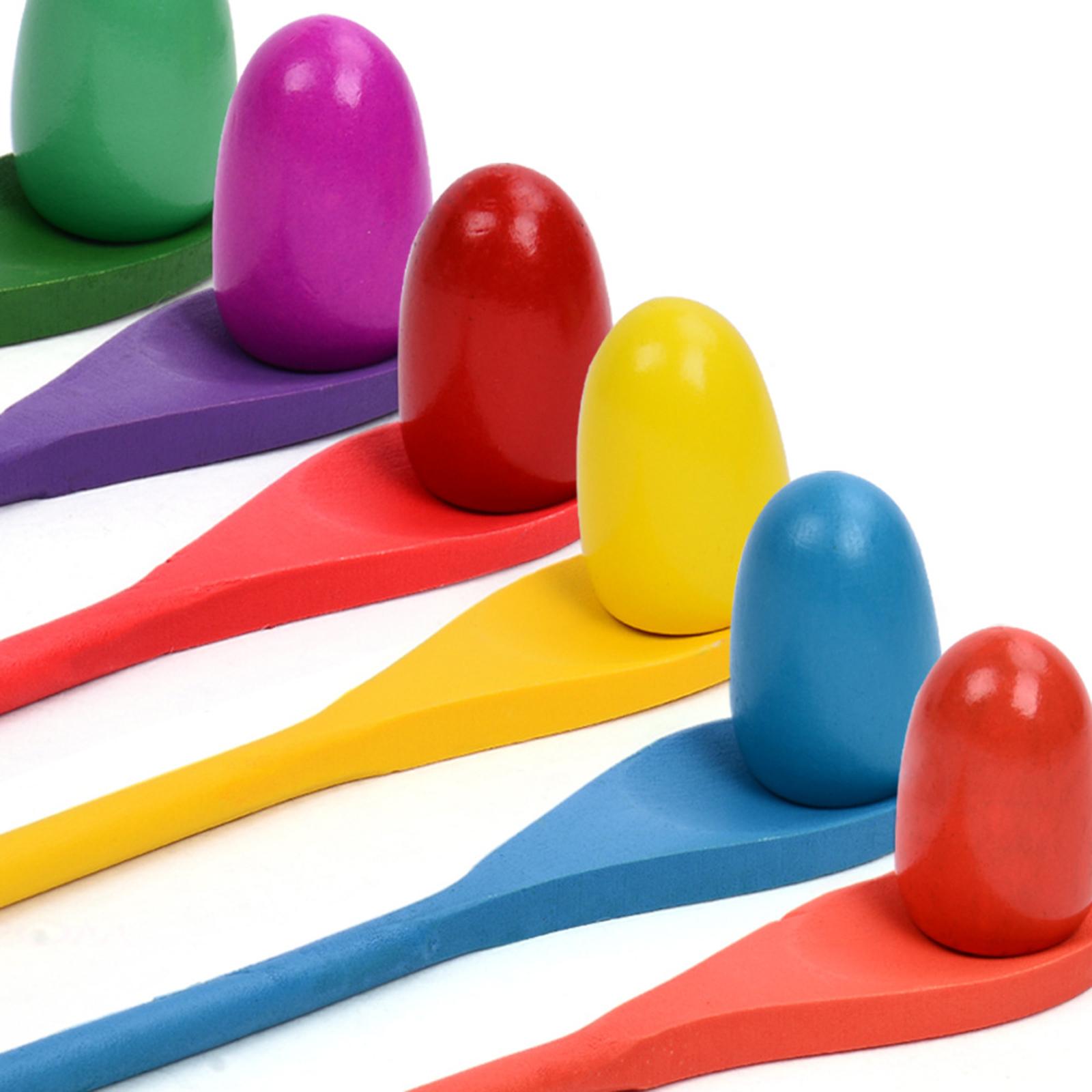 6 Pieces Egg Spoon Race Game H - огляд і ціна Kids Outdoor Games For Party