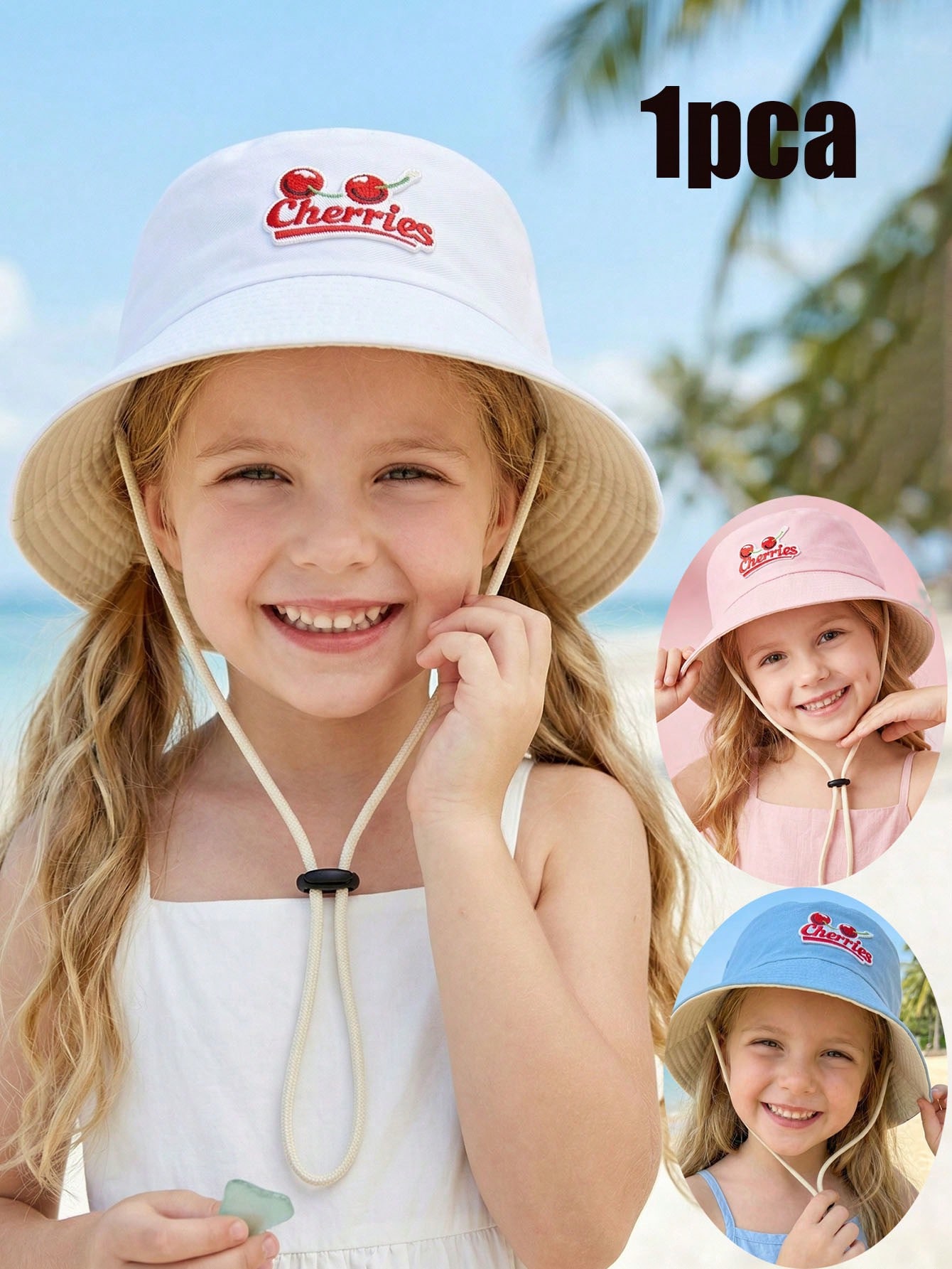 1Pc 2-6Y Kids Red Cherry Fishe - огляд і ціна Kids Outdoor Hat